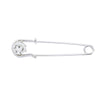 Wholesale Crystal Brooch Metal Rhinestone Crown Geometric Style Electroplating Women's Shoulder Strap Fixed Pin