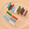 Wholesale Crystal Glass Long Square Straight Tube Beads Jewelry Making Materials For Earring Necklace Bracelet