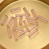 Wholesale Crystal Glass Long Square Straight Tube Beads Jewelry Making Materials For Earring Necklace Bracelet