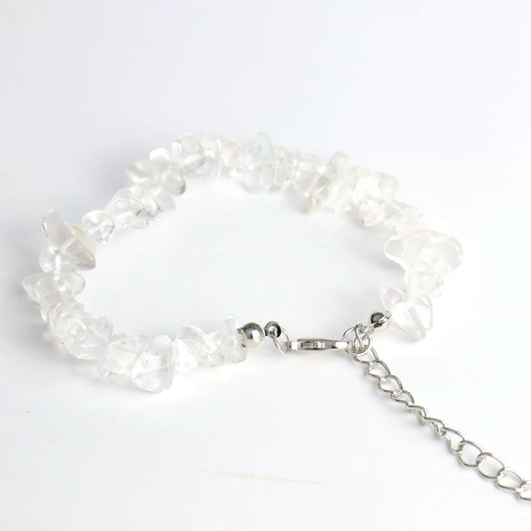 Wholesale Crystal Gravel Amethyst Handmade Geometric Pattern Unisex And Women's Adjustable Bracelet