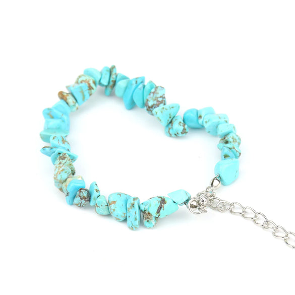 Wholesale Crystal Gravel Amethyst Handmade Geometric Pattern Unisex And Women's Adjustable Bracelet