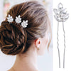Wholesale Crystal Hairpin For Women With Leaf Design