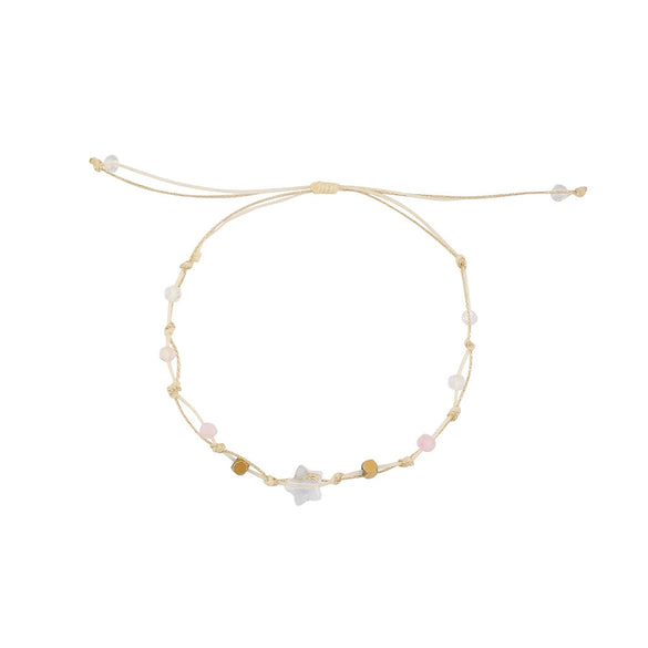 Wholesale Crystal Handmade Star Pattern Braided Bracelet For Women