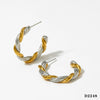 Wholesale Cshaped Stainless Steel Electroplated Color Retention Minimalist Design Fashion Women's Earrings
