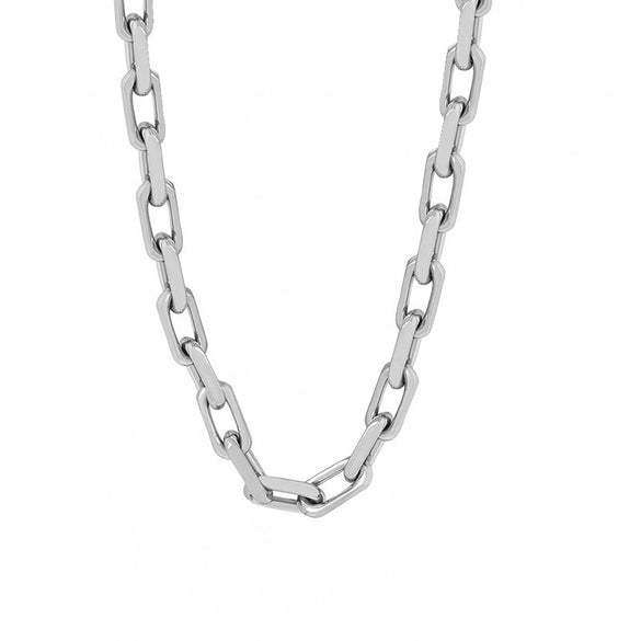 Wholesale Cuban Chain Necklace And Bracelet In Titanium Steel With Electroplating For Men And Women