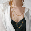 Wholesale Cuban Chain Necklace In Fashionable Style With Geometric Pattern Made Of Stainless Steel And Titanium Steel Electroplated
