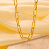 Wholesale Cuban Chain Necklace In Fashionable Style With Geometric Pattern Made Of Stainless Steel And Titanium Steel Electroplated
