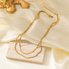 Wholesale Cuban Chain Necklace In Fashionable Style With Geometric Pattern Made Of Stainless Steel And Titanium Steel Electroplated
