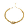 Wholesale Cuban Chain Necklace In Fashionable Style With Geometric Pattern Made Of Stainless Steel And Titanium Steel Electroplated