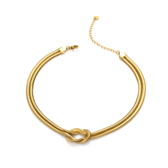Wholesale Cuban Chain Necklace In Fashionable Style With Geometric Pattern Made Of Stainless Steel And Titanium Steel Electroplated