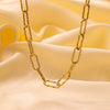 Wholesale Cuban Chain Necklace In Fashionable Style With Geometric Pattern Made Of Stainless Steel And Titanium Steel Electroplated