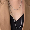 Wholesale Cuban Chain Necklace In Fashionable Style With Geometric Pattern Made Of Stainless Steel And Titanium Steel Electroplated