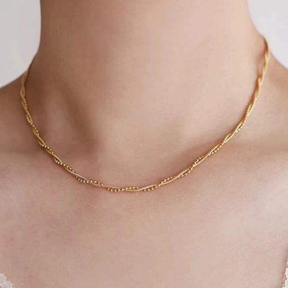 Wholesale Cuban Chain Necklace In Fashionable Style With Geometric Pattern Made Of Stainless Steel And Titanium Steel Electroplated