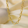 Wholesale Cuban Chain Necklace In Fashionable Style With Geometric Pattern Made Of Stainless Steel And Titanium Steel Electroplated
