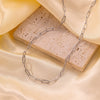 Wholesale Cuban Chain Necklace In Fashionable Style With Geometric Pattern Made Of Stainless Steel And Titanium Steel Electroplated
