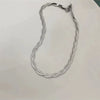 Wholesale Cuban Chain Necklace In Fashionable Style With Geometric Pattern Made Of Stainless Steel And Titanium Steel Electroplated