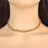 Wholesale Cuban Chain Necklace In Fashionable Style With Geometric Pattern Made Of Stainless Steel And Titanium Steel Electroplated