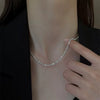 Wholesale Cuban Chain Necklace In Fashionable Style With Geometric Pattern Made Of Stainless Steel And Titanium Steel Electroplated