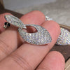 Wholesale Cut Out Drop Earrings Copper Zircon Luxury Sparkling