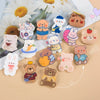 Wholesale Cute Acrylic Brooch With Cartoon Bear Emblem Bag Pendant Printing Laminating Laser Cutting For Unisex And Children