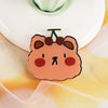 Wholesale Cute Acrylic Brooch With Cartoon Bear Emblem Bag Pendant Printing Laminating Laser Cutting For Unisex And Children