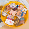 Wholesale Cute Acrylic Brooch With Cartoon Bear Emblem Bag Pendant Printing Laminating Laser Cutting For Unisex And Children