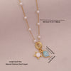 Wholesale Cute Animal Pattern Stainless Steel Marine Turtle Fishtail Clavicle Imitation Pearl Necklace