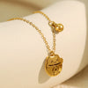Wholesale Cute Animal Zodiac Cat Pendant Necklace 316L Stainless Steel 316L Stainless Steel Electroplating Jewelry