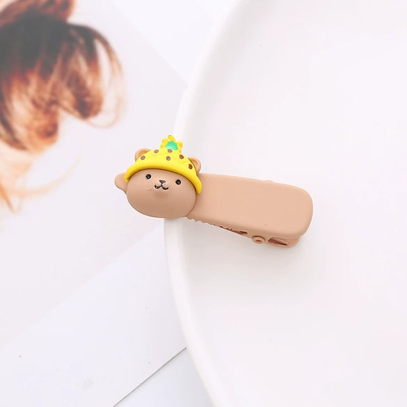 Wholesale Cute Animals Metal Duckbill Hair Clips With Paint Treatment