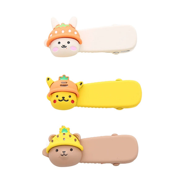 Wholesale Cute Animals Metal Duckbill Hair Clips With Paint Treatment