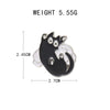 Wholesale Cute Cartoon Black Cat Cloud Shape Alloy Drop Oil Electroplated Brooch Badge