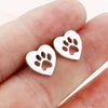 Wholesale Cute Cat Claw Earrings For Women Copper Inlaid Zircon With Heart And Animal Patterns