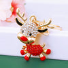 Wholesale Cute Christmas Elk Cartoon Metal Keychain For Men And Women Couple As Bag Pendant Key Ring Gift