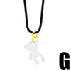 Wholesale Cute Color Bear Pendant Copper Necklace Gooddiy
