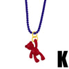 Wholesale Cute Color Bear Pendant Copper Necklace Gooddiy