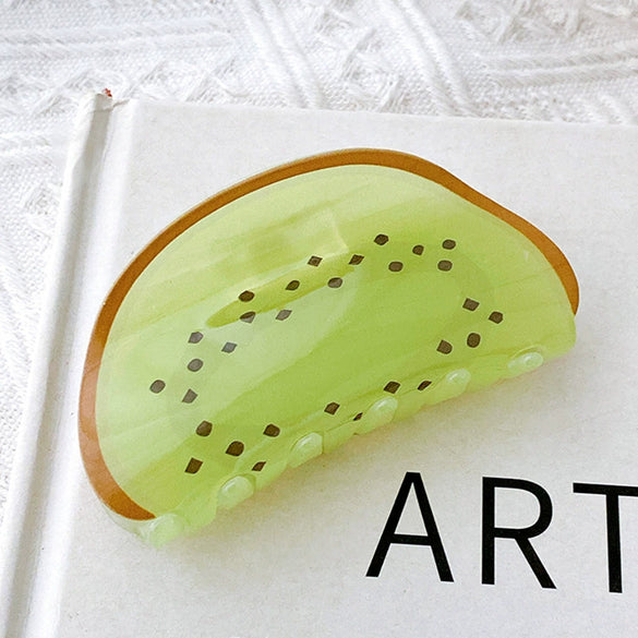Wholesale Cute Fruit Clip Back Head Shark Clip Hair Accessory For Women Acrylic
