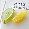 Wholesale Cute Fruit Clip Back Head Shark Clip Hair Accessory For Women Acrylic