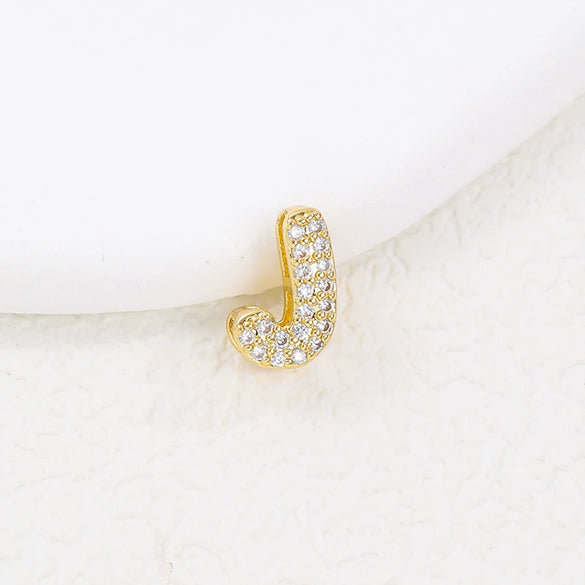 Wholesale Cute Letter Copper Necklace Set With Zirconia Pendant