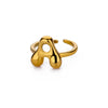 Wholesale Cute Letter Ring Copper 18K Goldplated