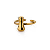 Wholesale Cute Letter Ring Copper 18K Goldplated