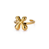Wholesale Cute Letter Ring Copper 18K Goldplated