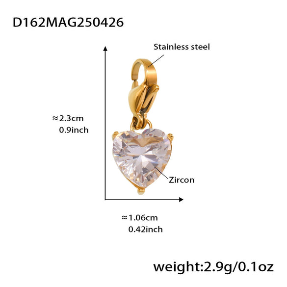 Wholesale Cute Little Bear Full Diamond 5A Zircon Multi Accessories Bracelet Titanium Steel 18K Real Gold Electroplated Geometric Jewelry For Women