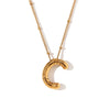 Wholesale Cute Popular Necklace For Women Stainless Steel 18K Gold Plated Letter Pendant With Electroplating