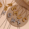 Wholesale Cute Popular Necklace For Women Stainless Steel 18K Gold Plated Letter Pendant With Electroplating