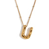 Wholesale Cute Popular Necklace For Women Stainless Steel 18K Gold Plated Letter Pendant With Electroplating