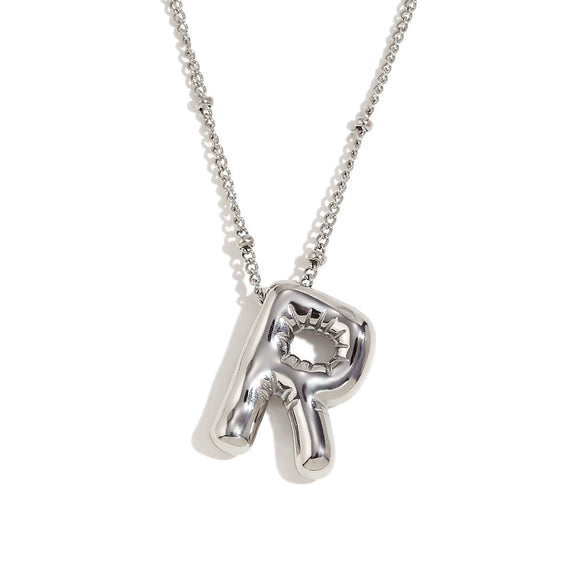 Wholesale Cute Popular Necklace For Women Stainless Steel 18K Gold Plated Letter Pendant With Electroplating