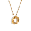 Wholesale Cute Popular Necklace For Women Stainless Steel 18K Gold Plated Letter Pendant With Electroplating
