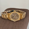 Wholesale 3D Relief Dragon Fruit Gold Steel Band Quartz Watch For Women With Alloy Case And Stainless Steel Buckle
