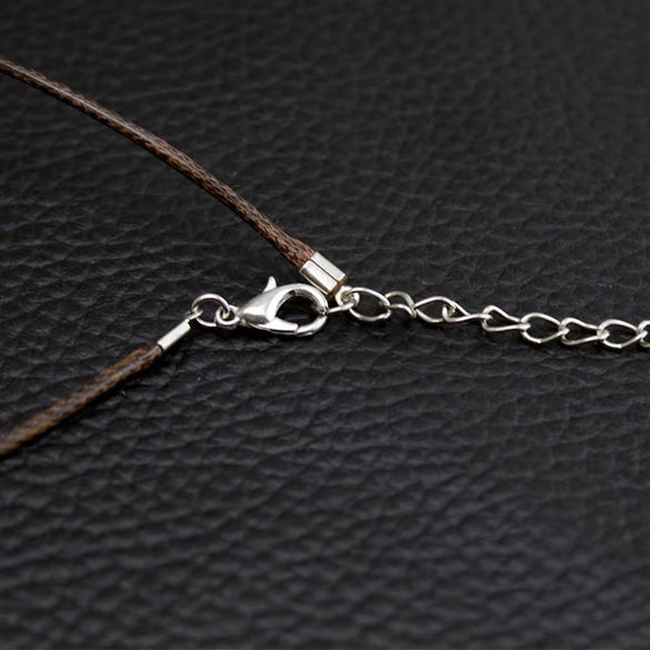 Wholesale Dandelion Dried Flower Necklace Pendant Creative Fashion Small And Fresh Glass Glazed Pu Wax Rope Geometric Style