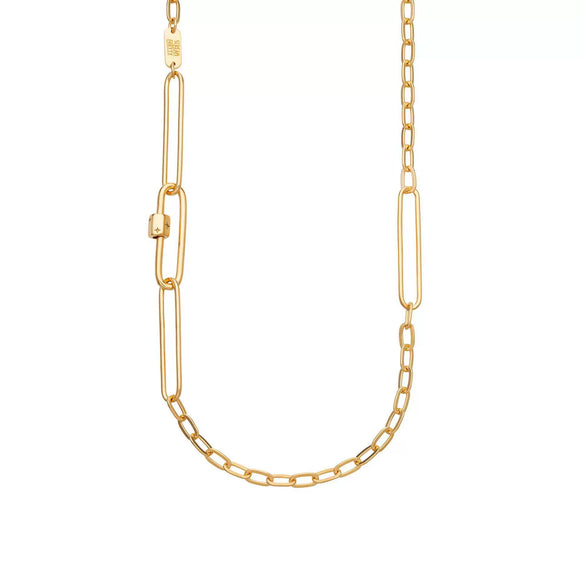 Wholesale Detachable Thick Necklace Titanium Steel Geometric Personality Vacuum Electroplated